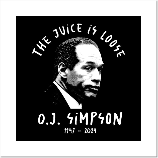 Oj Simpson - the juice is loose Wall Art by Colana Studio